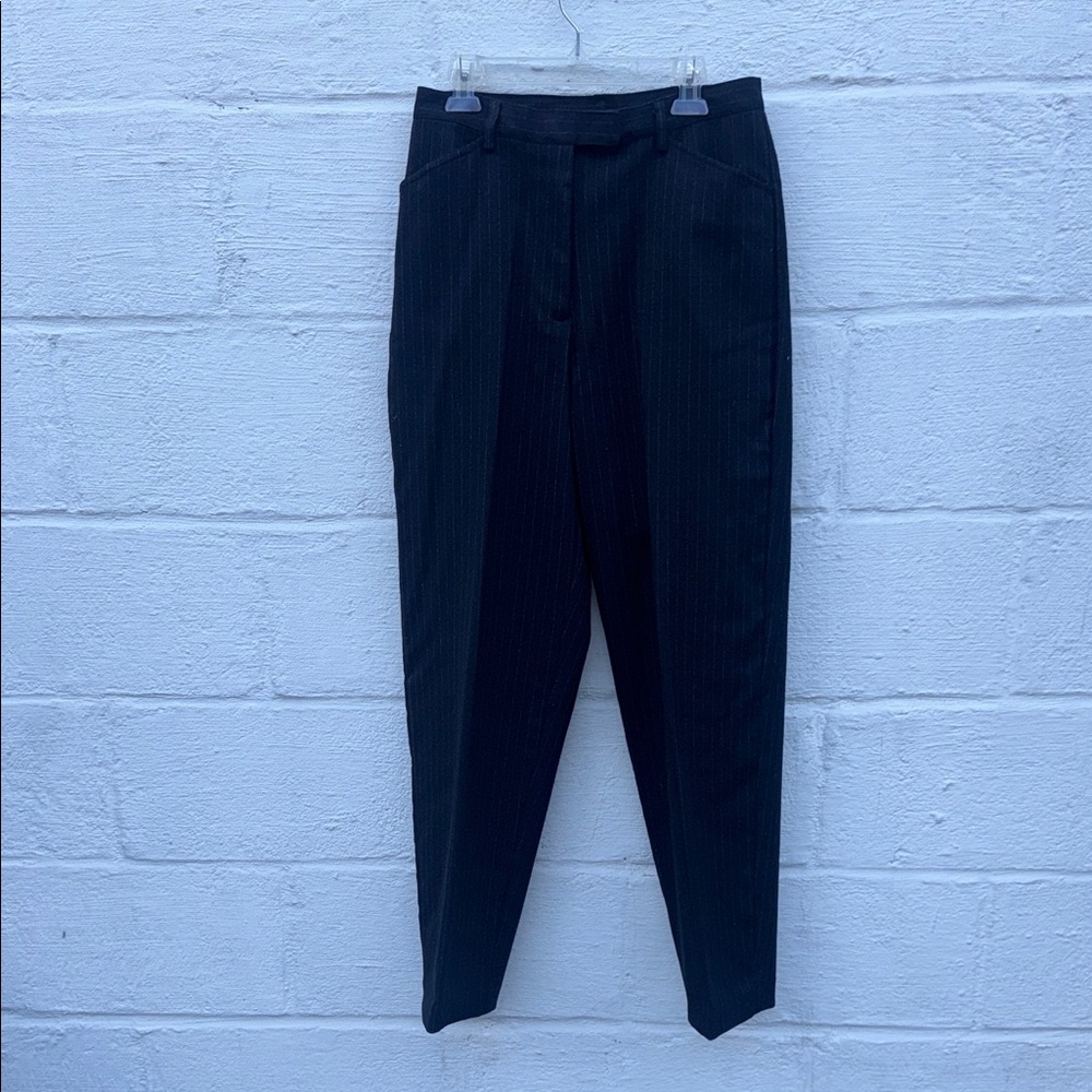 Black Pinstripe Dress Pants